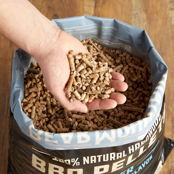 Pellets voor een pellet smoker grill bbq